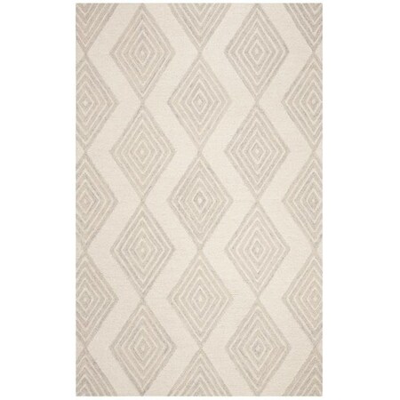Safavieh 2 x 8 ft. x 3 in. Contemporary Blossom Hand Tufted Area RugIvory & Silver BLM111A-28